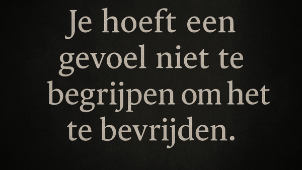 E-Motion-L / Emotionele bevrijding zonder analyse